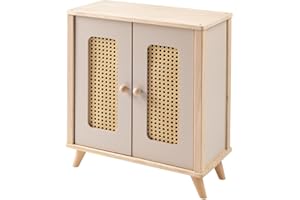 howa Miniflowers 2660 Armoire pour poupée en Bois avec Tringle à vêtements, étagères et 3 cintres