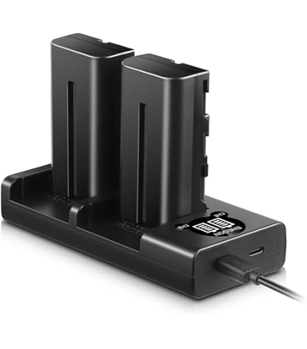 Neewer 2 Batterie Ricambio 2600mAh Per Sony NP-F550/570/530 - Compatibili Con HandyCam, Luci LED E Fotocamere - Foto 13