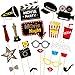 Produktbild Amosfun Hollywood Photo Booth Props Hollywood Stil Foto Requisiten Bachelorette Party Hochzeit Decor Schnurrbart Birthday Party Supplies 21 Stücke