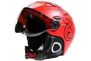 ZoliTime Casque de Ski 2-en-1 + Lunettes de Ski Snowboard intégré Homme et Femme équipement de Protection Masques de Ski