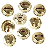 100 Stück 18mm Glöckchen Schellen Basteln Anänger kleinen Glocken Schellen Jingle Bells mit Öse aus Metall für Schmuckherstel