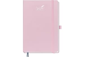 BEZEND Agenda 2025 A5 in Italiano | Agenda Settimanale con Carta da 120 g/m² e Pagine di Note Punteggiate,14,8 x 21,5 cm Copertina Rigida - Rosa