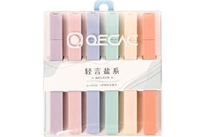 Bavokon 6 Surligneurs Pastel Esthétiques La Bible,Highlighters Stylos Surligneur Mignon,Couleurs Douces,Kawaii Stylos À Dessin Pastel Pour Fournitures Bureau À L'école Étudiants Papeterie