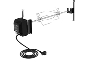 onlyfire BRK-6099 Girarrosto per Barbecue in Acciaio Inox per Weber WSM 57 cm Cooker, 220V - 240V