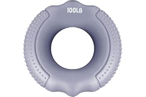 LUCKXING Finger Trainer Hand Trainer, Grip Ring MuscleTrainer Silicona Gripper Mango Silicona para Entrenador Dedos, Refuerzo para Dedos Grip Ring Pinzas Silicona