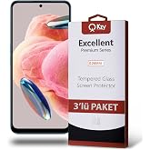 KZY İLETİŞİM Xiaomi Redmi Note 12 ile Uyumlu Temperli Ekran Koruyucu Kırılmaz Cam Ekonomik 3'l&uuml; Paket