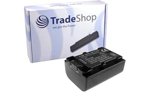 Trade-Shop Kamera Li-Ion Akku 1100mAh für Sony HDR CX305E CX350E CX350VE CX130 CX130E CX130EB CX130ER CX130ES CX130EL CX160 CX160E CX360 CX360VE CX700