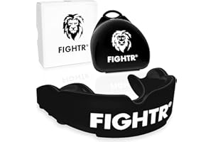 FIGHTR Ochraniacz na zęby premium – idealne oddychanie i łatwe dopasowanie | sportowa ochrona zębów do boksu, MMA, Muay Thai, hokeja i sportów walki | w zestawie higieniczne pudełko