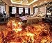 Produktbild Jonp 3D Stereo Wall Sticker Stock Film Poster Stock Schlafzimmer Badezimmer Wand Papier In Die Flamme Brennen Hintergrundbild Tapete Wallpaper Fresko Wandmalerei 150cmX100cm