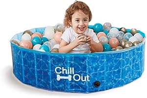 All for Paws 8002 Chill Out - Splash und Fun - Piscine pour Chien - Grand Format - 160 cm