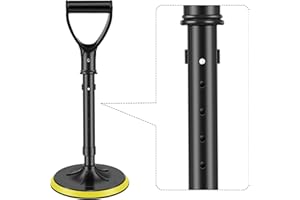 KTCINA Sollevamento per anziani 44 – 54 cm, altezza regolabile con cuscinetti in gomma antiscivolo, aiuto per alzarsi con base più grande, aiuto per la mobilità, abbastanza forte bastone da passeggio con