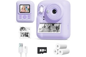 Geschenke für Mädchen, YORKOO Sofortbildkamera für Kinder, 1080P Digitalkamera 48MP Fotokamera, Geburtstag Weihnachten Geschenke für Mädchen und Jungen 4 5 6 7 8 10 12 Jahre