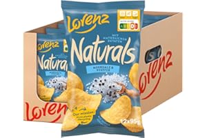 ‎LORENZ SNACK WORLD LORENZ | Naturals Meersalz & Pfeffer | 12 x 95 g | vegetarisch