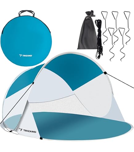Colapz Refugio De Playa Pop Up - Protección UV 50+, Carpa Desplegable Portátil Para 3 Personas, Ideal Para Bebés Y Adultos, Resistente Al Viento Con Bolsas De Arena