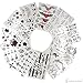 Pack of 10 RANDOM Pattern Water Transfer Flash Fake Temporary Tattoo Stickers Tattoos Makeup