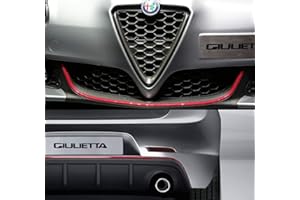 4R QUATTROERRE.IT Quattroerre 19962 Czerwone profile samoprzylepne do zderzaka zapory pełny przód + tył Alfa Romeo Giulietta