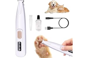 JADYON Paw Trim Pro Pfotentrimmer, Pfotentrimmer FüR Hunde, Haustierhaarschneider Mit Led-Licht, Pfoten-trimmer FüR Hunde Extra Leise, PfotentrimmerFüR Reparatur Hund, Katze, FüßE, Ohren, Gesicht, KöRper