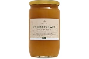 Earthbreath - Forest Flower Raw Honey - 1Kg | Pure, Dark, Unpasteurised and Unfiltered | Natural Sweetener for Cooking, Tea, Coffee, Milk, Juice, Hot & Cold Drinks