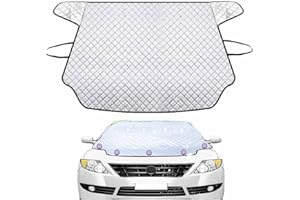 AUFIIY Frontscheibenabdeckung Winter, 153 * 125CM Windschutzscheibenabdeckung Auto Abdeckplane Winter Scheibenabdeckung Auto Winter Groß Die Gegen Schnee, EIS, Frost, Staub, Sonne