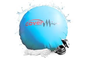 Rothschenk CoverMio XXL Poolkissen Rund | Luftkissen Winter | Poolpolster für winterfeste Poolabdeckung | Aufblasbare Winterkissen Überwinterung für Pool | Kissen für Pool (Ø 5 m)