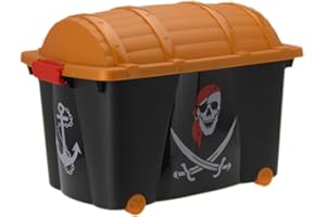 Guaranteed4less Pirates Treasure Chest Large Kids Boys Bedroom Storage Toy Box Playroom Laundry