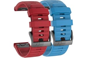 ISABAKE Correa de Reloj para Garmin Fenix 6/6 Pro, Fenix 5/5 Plus, Forerunner 935, Forerunner 945, Approach s60, quatix 5, Banda QuickFit de 22 mm de Ancho