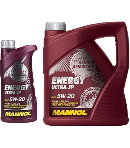MANNOL Energy Ultra JP 5W-20 Motoröl – 7 Liter, API SN – Leichtlauföl Für Japanische Und Koreanische Autos