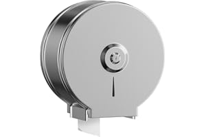 NICEME Dispenser Carta Asciugamani - dispenser asciugamani carta in acciaio inossidabile - Distributore di rotoli di carta a parete -chiudibile