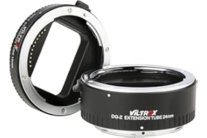 VILTROX DG-Z Objektiv Adapter Auto fokus Makro Verlängerungsring-Set 12mm + 24mm für Nikon Z Mount Z6 Z7 Z50 Spiegellose Kamera und Objektiv