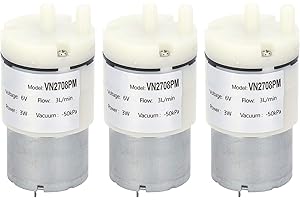 ‎BEDIFFER Qqmora DC 6V geräuscharme Mini-Vakuumpumpe Mini-Membranpumpe 3-teilige Micro-Luftpumpe für Aquarien und Haushaltsgeräte