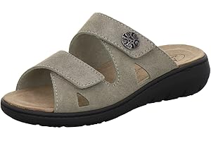 AFS-Schuhe 2808, komfortable Damen-Pantoletten aus Leder, praktische Arbeitsschuhe mit Wechselfußbett, Bequeme Hausschuhe