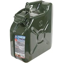 Tanica In Metallo Per Benzina Da 5 Litri - Lamiera D'Acciaio Verniciata Con Tappo A Sicurezza E Guarnizione - GK230 Verde