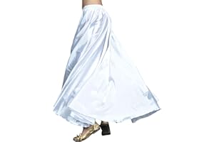 GUIRAN Damen Langer Rock, Bauchtanz, Röcke, Ballroom, Swing-Kleid für Latein