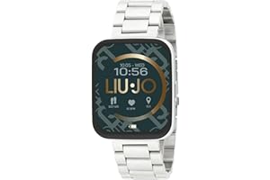 LIU JO JEANS Liu Jo Zegarek unisex Smartwatch Voice Slim Solid Silver, srebrny, Bransoletka