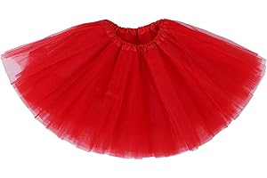 Ksnnrsng Femme Ballet Tutu Tulle Jupes 3 Couche Pettiskirt Mini Robe pour S'habiller Fête Les Costumes Danse