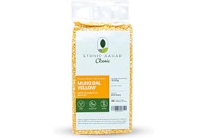 ‎ETHNIC AAHAR Ethnic Aahar Mung Dal Yellow 1000g | Protein-Rich Pulses & Lentils for Wholesome Cooking | Premium Quality Dals | Essentials for Vegan, Vegetarian, and Ayurveda-Inspired Lifestyles