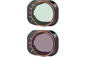 REYGEAK Mini 4 Pro Variable ND2-ND32 (1-5 Stop) ND64-ND512 (6-9 Stop),ND-Filter kompatibel mit DJI Mini 4 Pro, Variabler ND Filter ND2-ND512,1-9 Stop Graufilter kompatibel mit DJI Mini 4 Pro