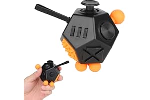 JIM'S STORE Juguete Antiestrés Stress Cube 12 Lados Cubo de Descompresión Juguete de Atención a la Ansiedad Juguete de Dedo Sensorial para Adultos y Niños