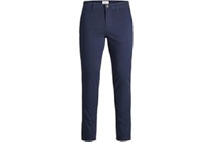 JACK & JONES Mêskie Spodnie Chino Slim Fit z Elastanem Ostrzy¿one nogawki Pasuje do Marki JPSTMARCO JJBOWIE
