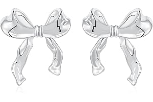 Rajputana Bow Earrings, Gold Silber Bogen Ohrstecker Ohrringe für Damen, Schleifen Schmuck Frauen