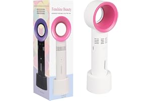 FENSHINE Tragbarer USB-wiederaufladbarer Mini-Ventilator, Wimpernfächer, Trockner, blattloser Handventilator für Wimpernverlängerung, Klimaanlagengebläse für wichtige Wimpernverlängerungsmaterialien