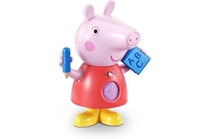 VTech Peppa Pig: Move and Learn Peppa, Official Character, Interactive Learning Toy, Learn Letters, Numbers and Fun Facts, Lights, Songs & Sound Effects, For Kids Aged 3, 4, 5+ Years, English Version