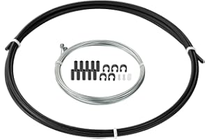 GAGACISO CNC Bike Shifter Cable，Shifter Cable housing Set for MTB Road Bike，Black