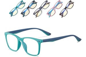 Musivon Gafas Luz Azul Niños de 3 a 12 Años Gafas Para Computadora Protección Ocular Para Infantiles Niños y Niñas