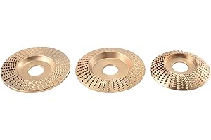 Jcevium Wood Cutting Disc, Wood Grinding Wheel Disc Sanding Woodworking Carving Abrasive Disc for Grinder Bore 22mm-3pcs