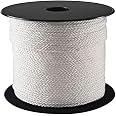 Corde Tresse Polypropylène Blanc | Ø4mm X 100m | Résistance 190kg | Pour Jardin, Bateau