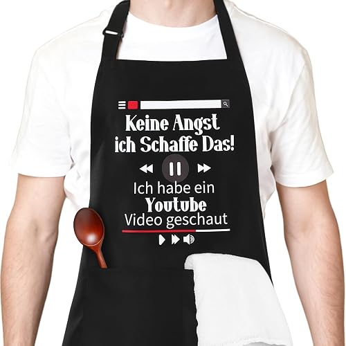Livdouyu Grillschürze für Männer, wasserdicht