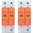 Eujgoov 2pcs SPD Protective Devices Voltage Arrester Device Photovoltaic Home Circuit Protector(Imax: 60kA)