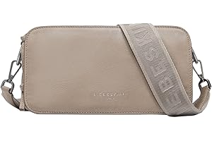 Liebeskind Berlin Damen-Umhängetasche „Clarice M“ – Crossbody Bag Damen aus Leder mit verstellbaren Schulterriemen – Damen-Schultertasche, großzügige Fächer mit Reißverschluss und Knopfverschluss