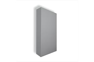 STOP SOUND Pannello Acustico Fonoassorbente Bass Trap Extreme, pannelli fonoassorbenti alte prestazioni 124X64X15 Cm (Grigio)